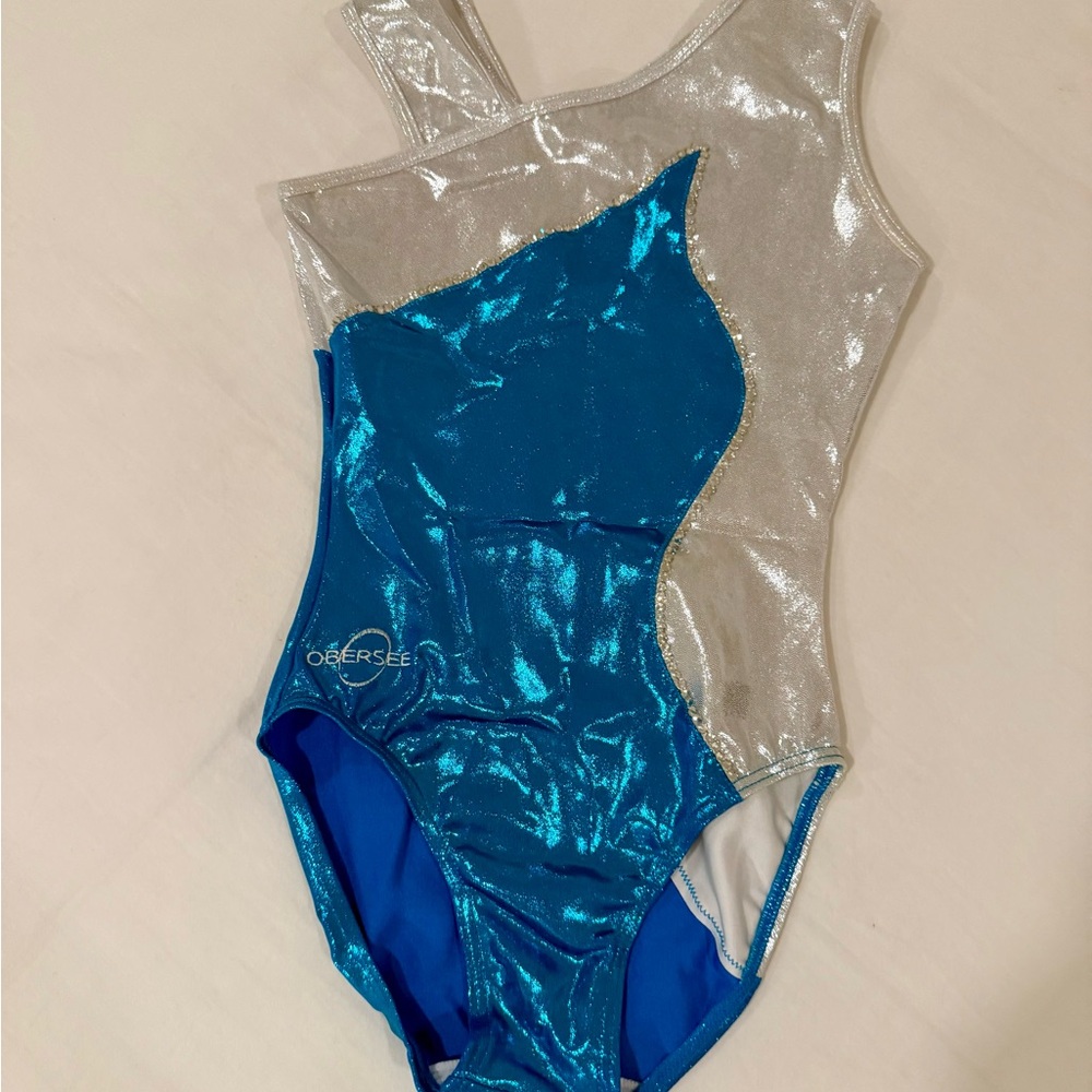 Kids Dance Costume - Blue and Silver